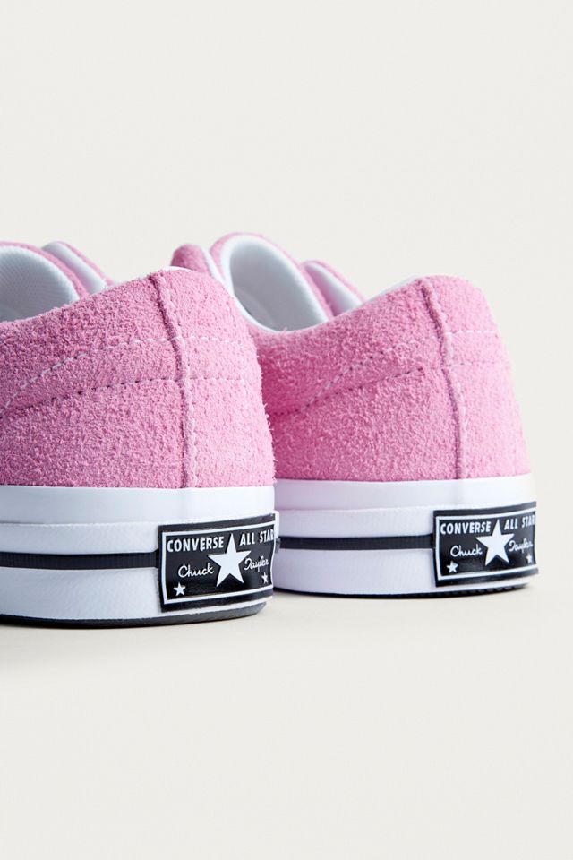 Converse One Star Pink Suede Trainers Urban Outfitters UK - Main Image