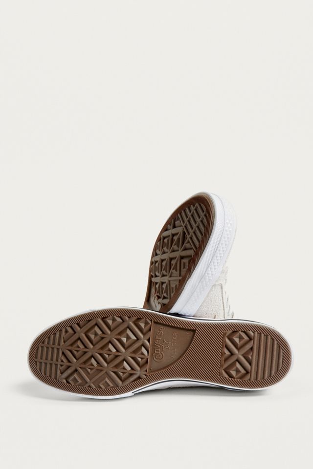 Converse One Star White Suede Trainers #4