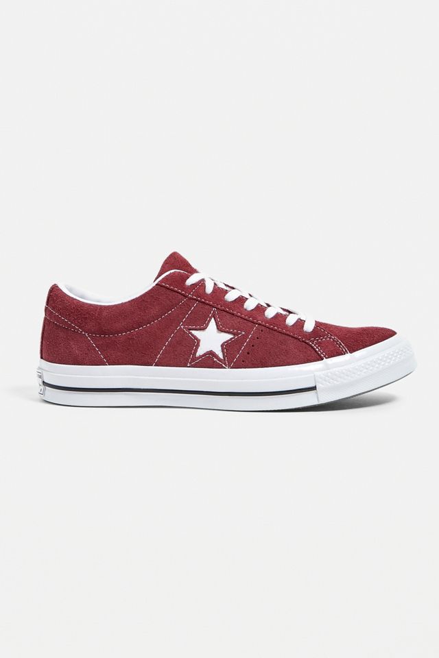 Converse One Star Core Bordeaux Suede Trainers #1