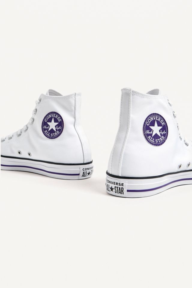 Converse blanche et clearance or