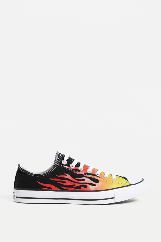 Converse noir flamme hot sale