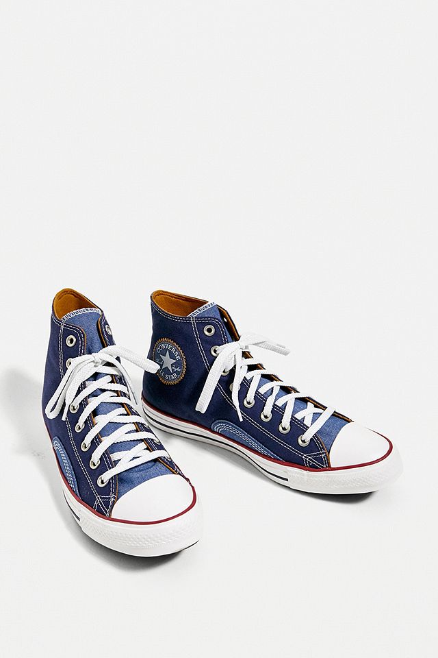 Converse Chuck Taylor All Star Blue Denim High-Top Trainers | Urban  Outfitters UK