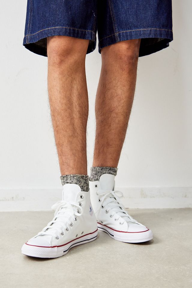 Converse Chuck Taylor All Star White Canvas High Top Trainers #2