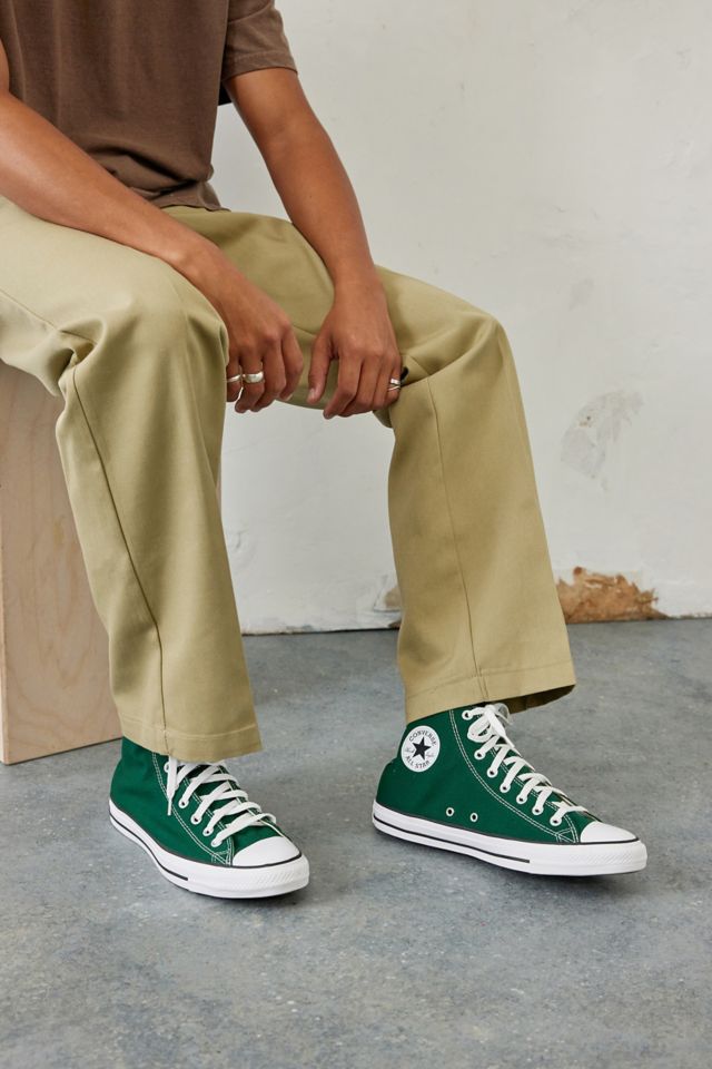 Converse hot sale green high