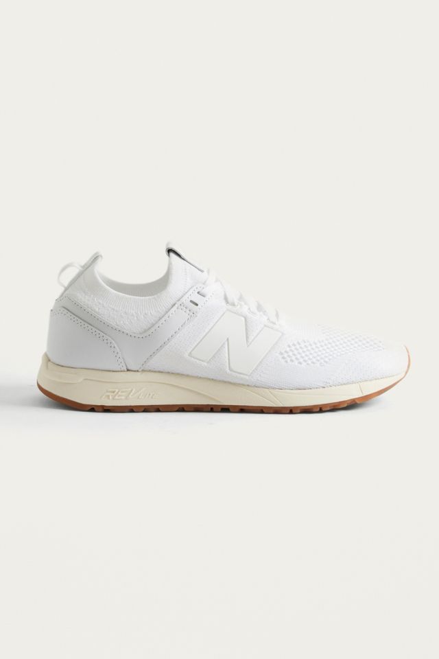 New Balance 247 Deconstructed White Knit Trainers Urban Outfitters UK