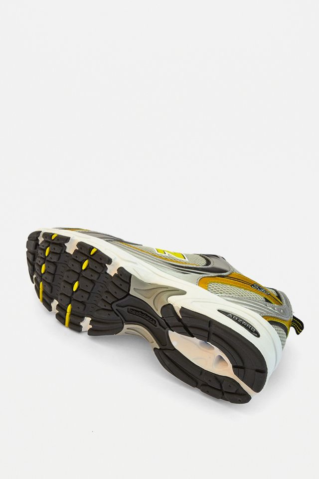 New Balance MR350 Silver and Yellow Trainers #3