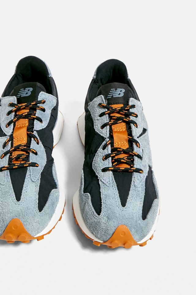 New Balance 327 Navy & Light Blue Trainers #1