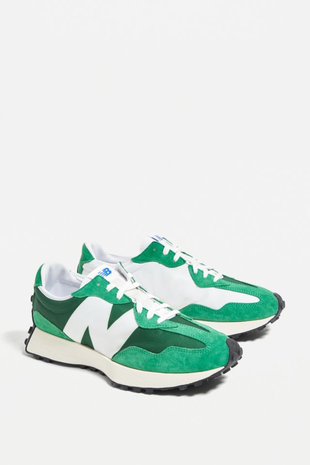 New Balance Green & White MS327 Trainers