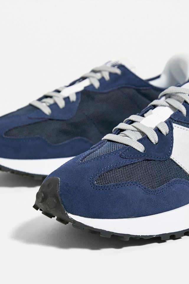 New Balance Navy & White MS327 Mesh Trainers #2
