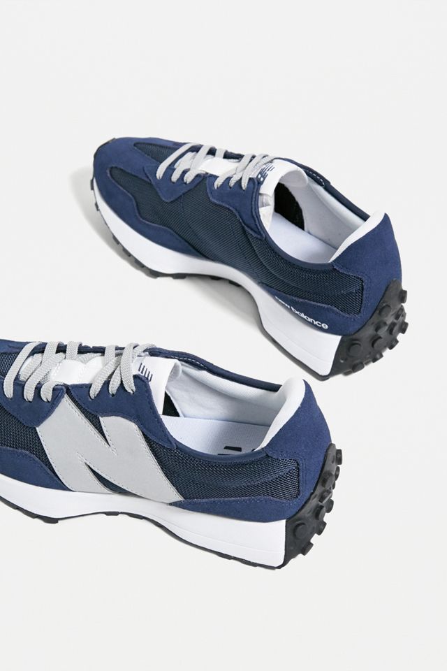 New Balance Navy & White MS327 Mesh Trainers #3