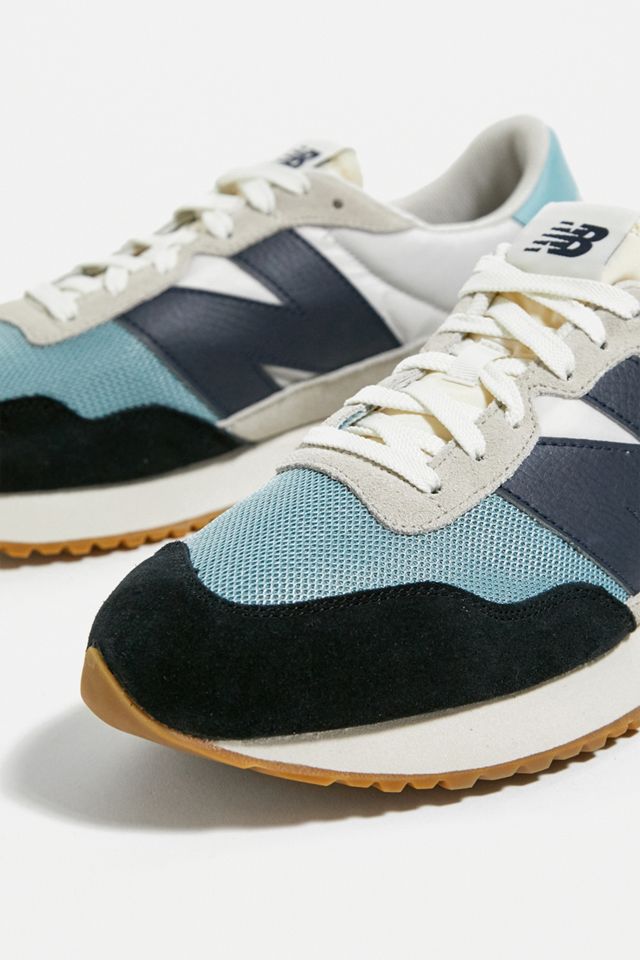 New Balance - Baskets 237 patchwork gris et bleu #3