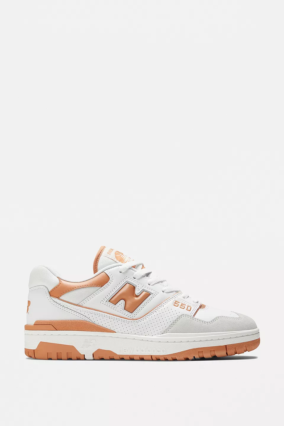 urbanoutfitters.com | New Balance 550 White & Tan Trainers