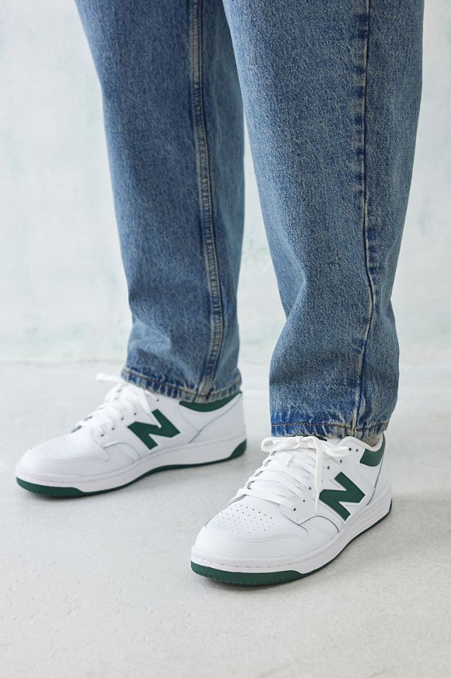 New Balance Scarpe da ginnastica BB480 bianche e verdi #1