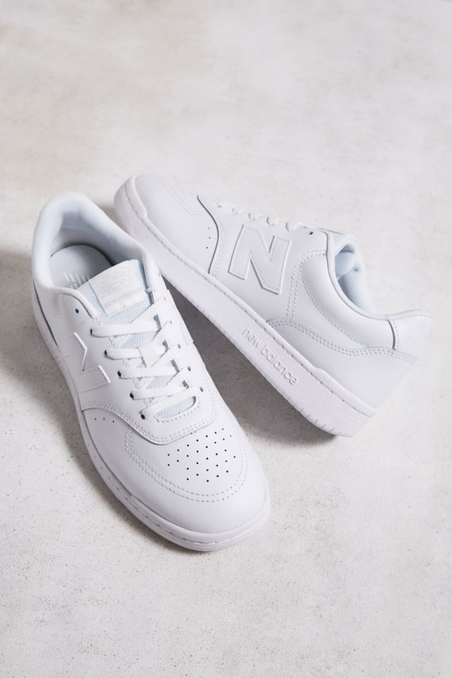 New balance mens on sale white sneakers