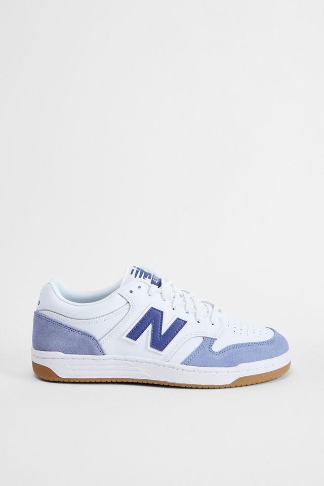 New Balance Ecru & Blue 480 Trainers #1