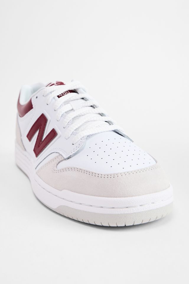 New Balance Weiß & Burgunderrot 480 Turnschuhe #3