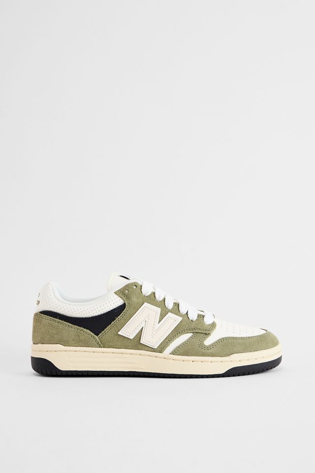 Scarpe da ginnastica New Balance 480 verdi e bianche #2