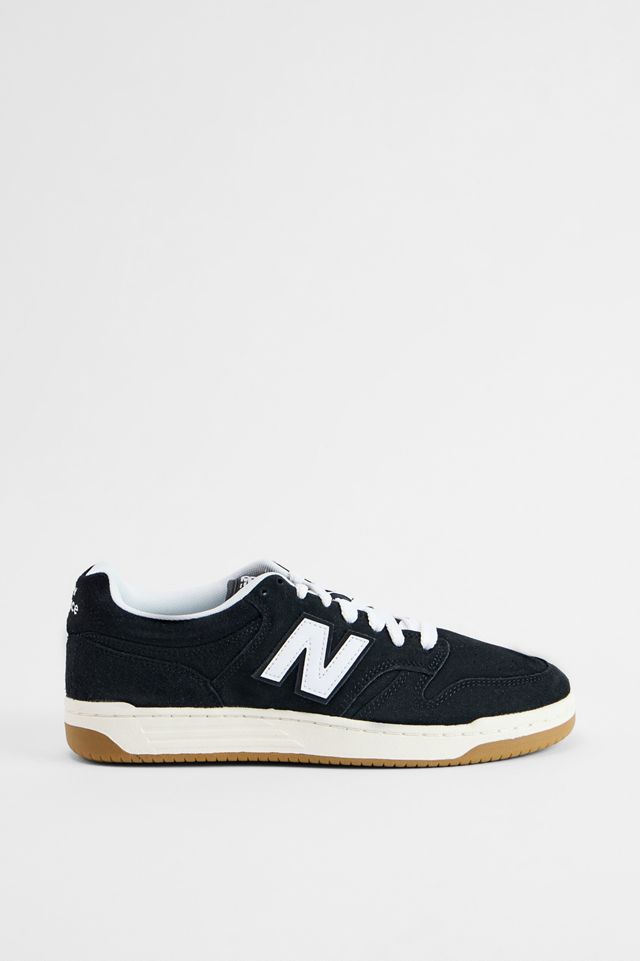 New Balance Black 480 Suede Trainers #1