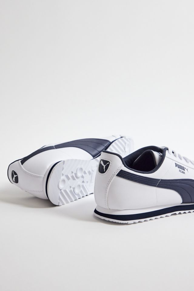 Puma roma shoes clearance white