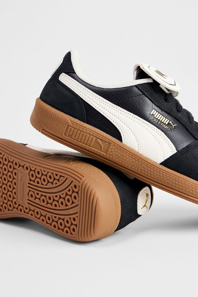 PUMA Black & White Palermo Trainers #3