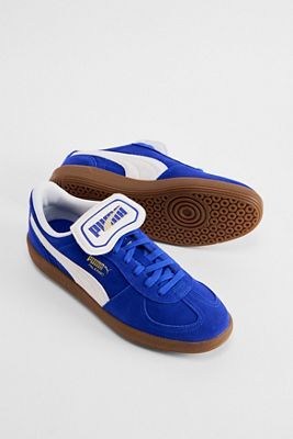 PUMA Vivid Blue Palermo Suede Trainers