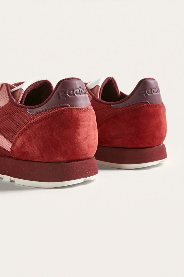 Reebok Classic Leather SM Red Trainers #3