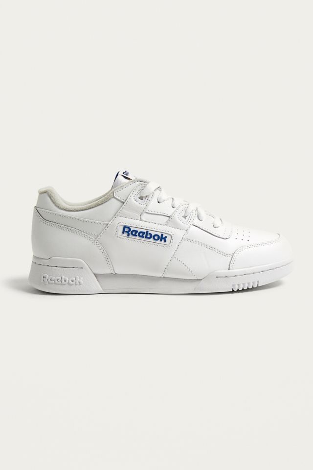 Reebok Workout Plus White Trainers | Urban Outfitters UK
