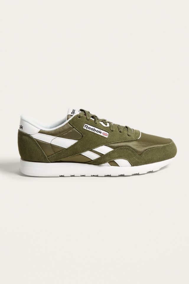 Reebok classic nylon clearance olive