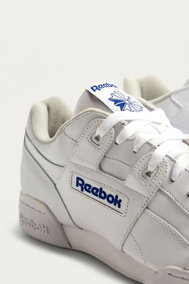 Reebok Workout Plus White Trainers #2