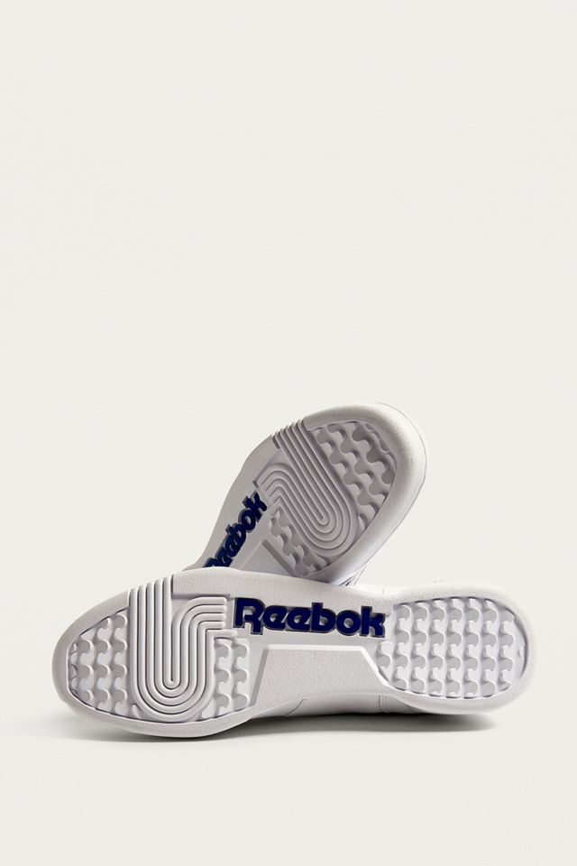Reebok Workout Plus White Trainers #4