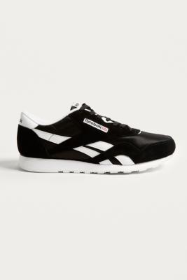 Reebok classic nylon noir et clearance blanc