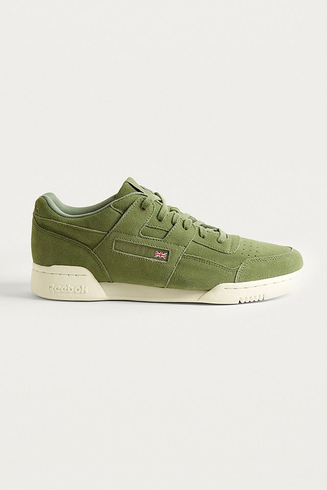Reebok Workout Plus Green Trainers | Urban Outfitters UK