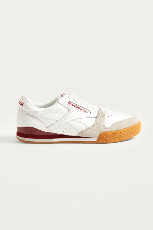 Reebok white & yellow hot sale phase 1 pro trainers