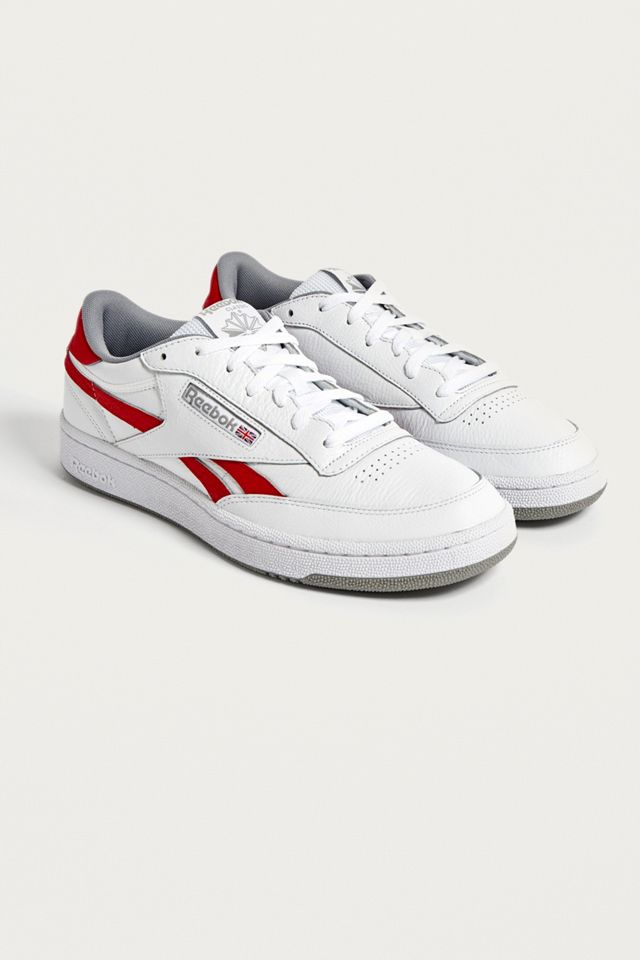Reebok Red and White Revenge Plus Trainers | Urban Outfitters UK