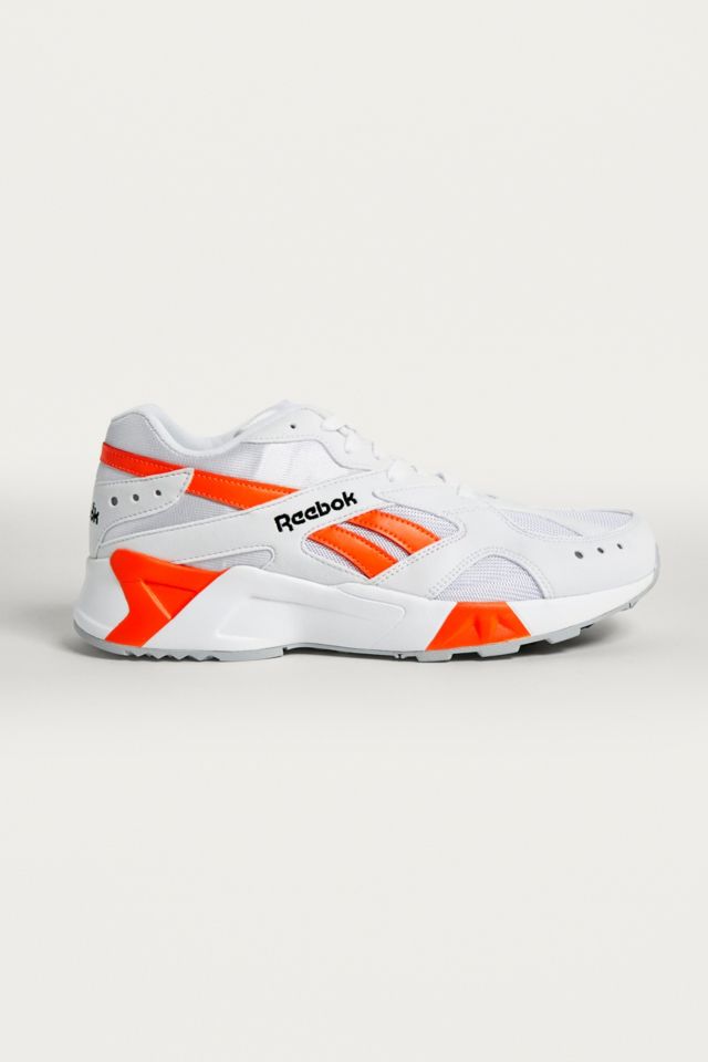 Reebok aztrek white store orange