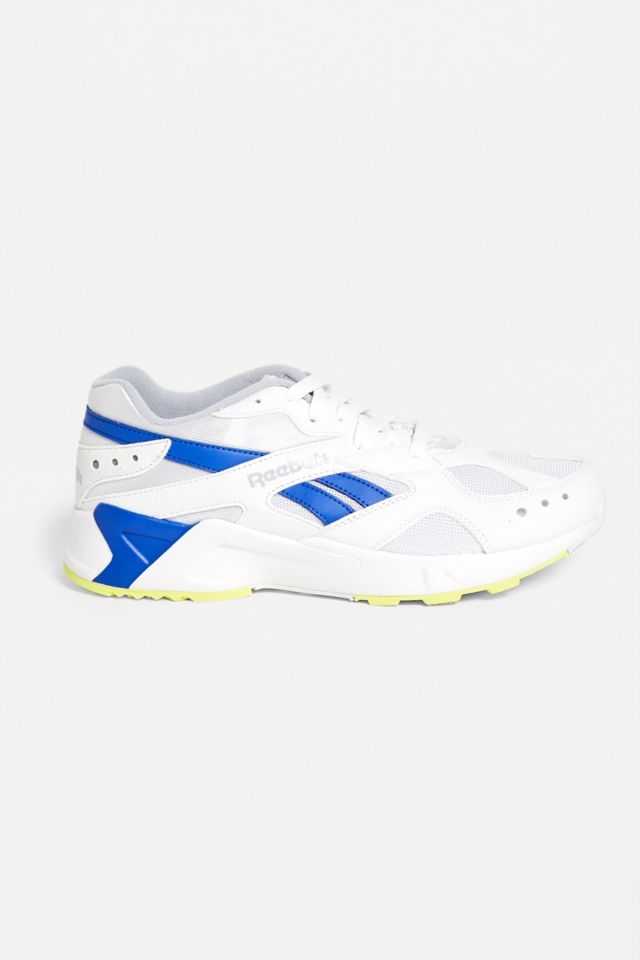 Reebok Aztrek White and Cold Grey Trainers Urban Outfitters UK