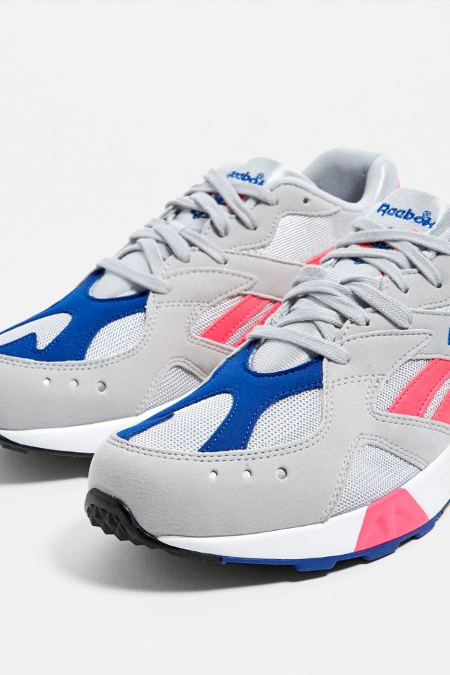 Reebok blue and hot sale pink aztrek trainers