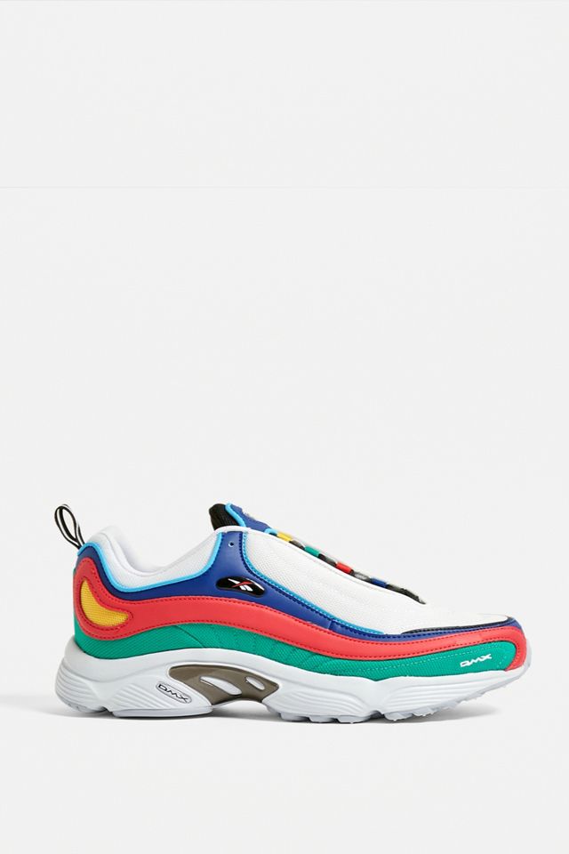 Reebok - Baskets Daytona DMX blanc, rose et émeraude #2