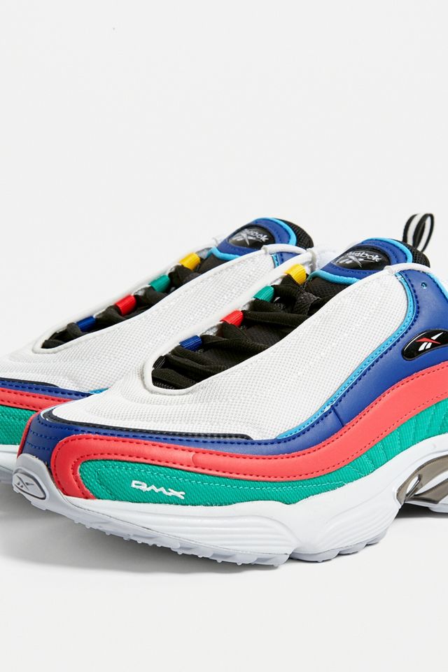 Reebok - Baskets Daytona DMX blanc, rose et émeraude #3