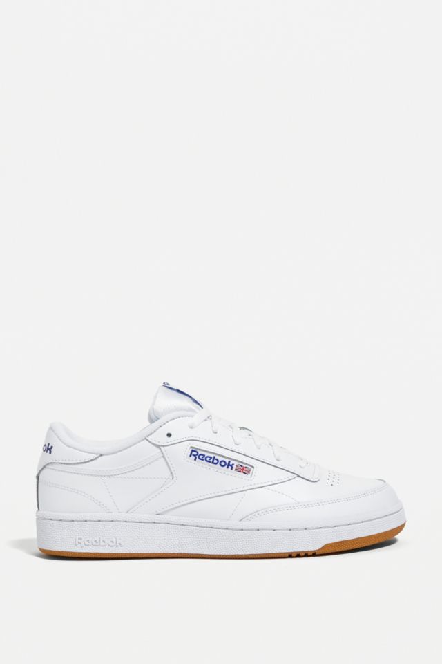 Reebok Club C 85 White and Royal-Gum Trainers | Urban Outfitters UK
