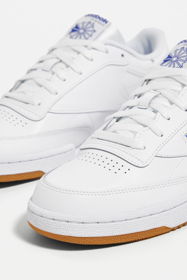 Reebok Club C 85 White and Royal-Gum Trainers #1
