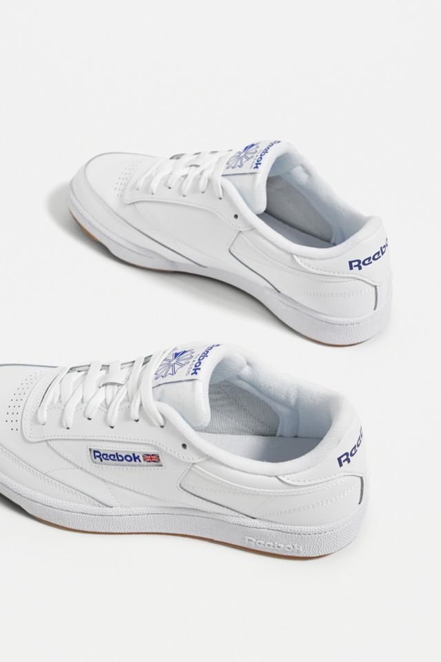 Reebok Club C 85 White and Royal-Gum Trainers #3