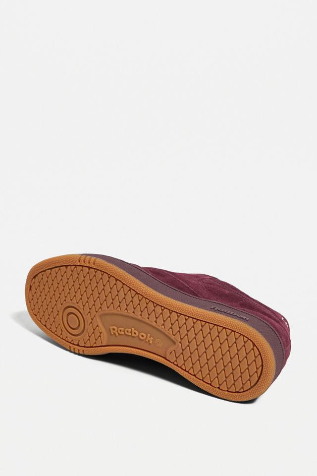 Reebok Club C 85 Maroon Suede Trainers #4