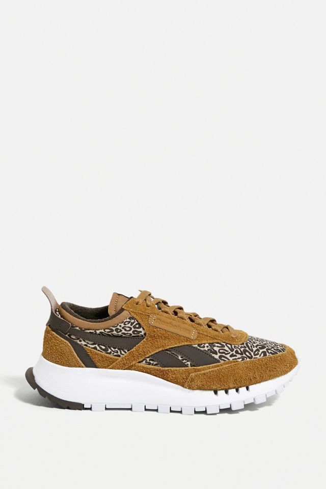 Reebok Brown Leopard Classic Legacy Trainers #2