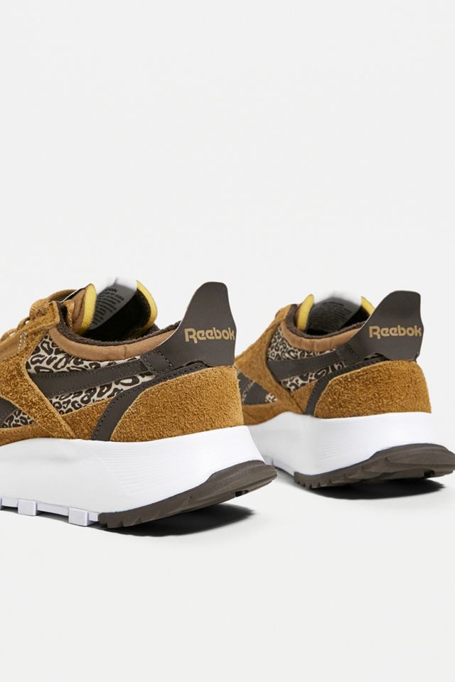 Reebok Brown Leopard Classic Legacy Trainers #4