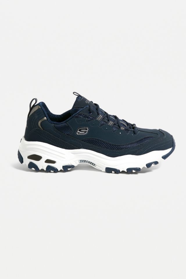 Skechers best sale d'lites navy