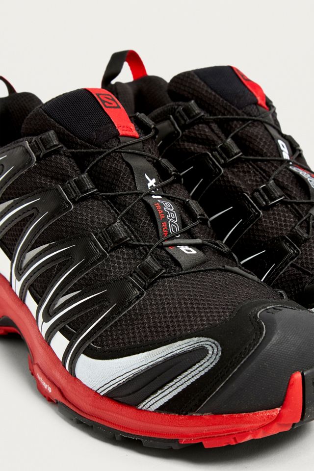 Salomon XA Pro 3D Black and Red Trainers #2