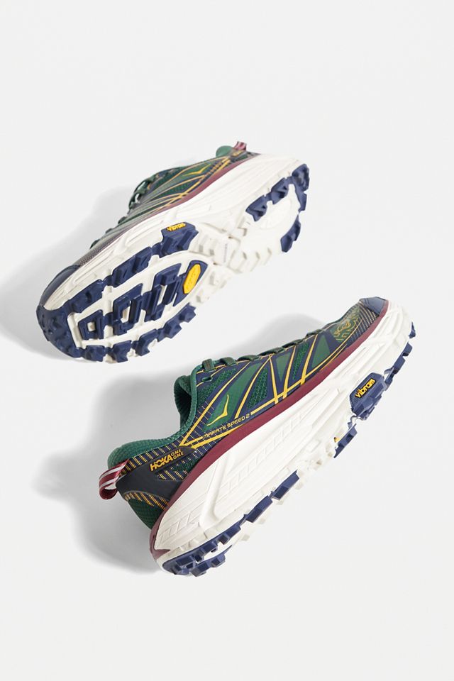 HOKA Mafate Speed 2 Green & Blue Trainers #5