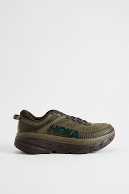 HOKA Antique Olive Bondi 7 Trainers