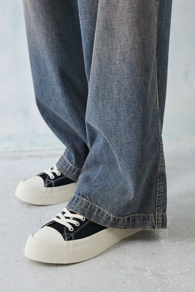 East Pacific Trade Black Dive Canvas Trainers #1